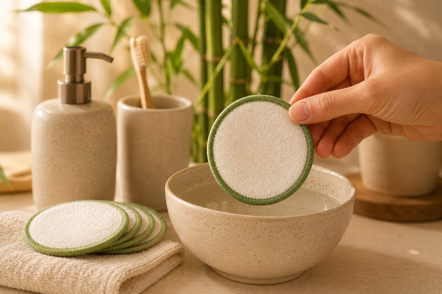 Somniora Bamboo Makeup Remover Pads — Reusable, 16-PackSomniora Bamboo Makeup Remover Pads — Reusable, 16-Pack