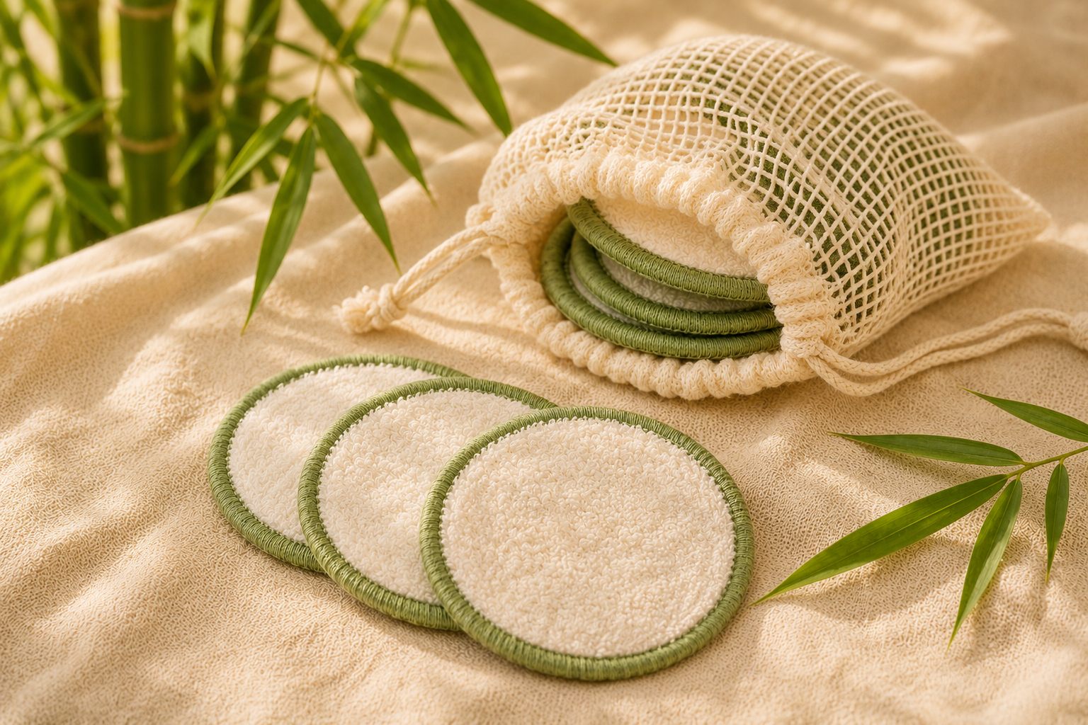Somniora Bamboo Makeup Remover Pads — Reusable, 16-PackSomniora Bamboo Makeup Remover Pads — Reusable, 16-Pack